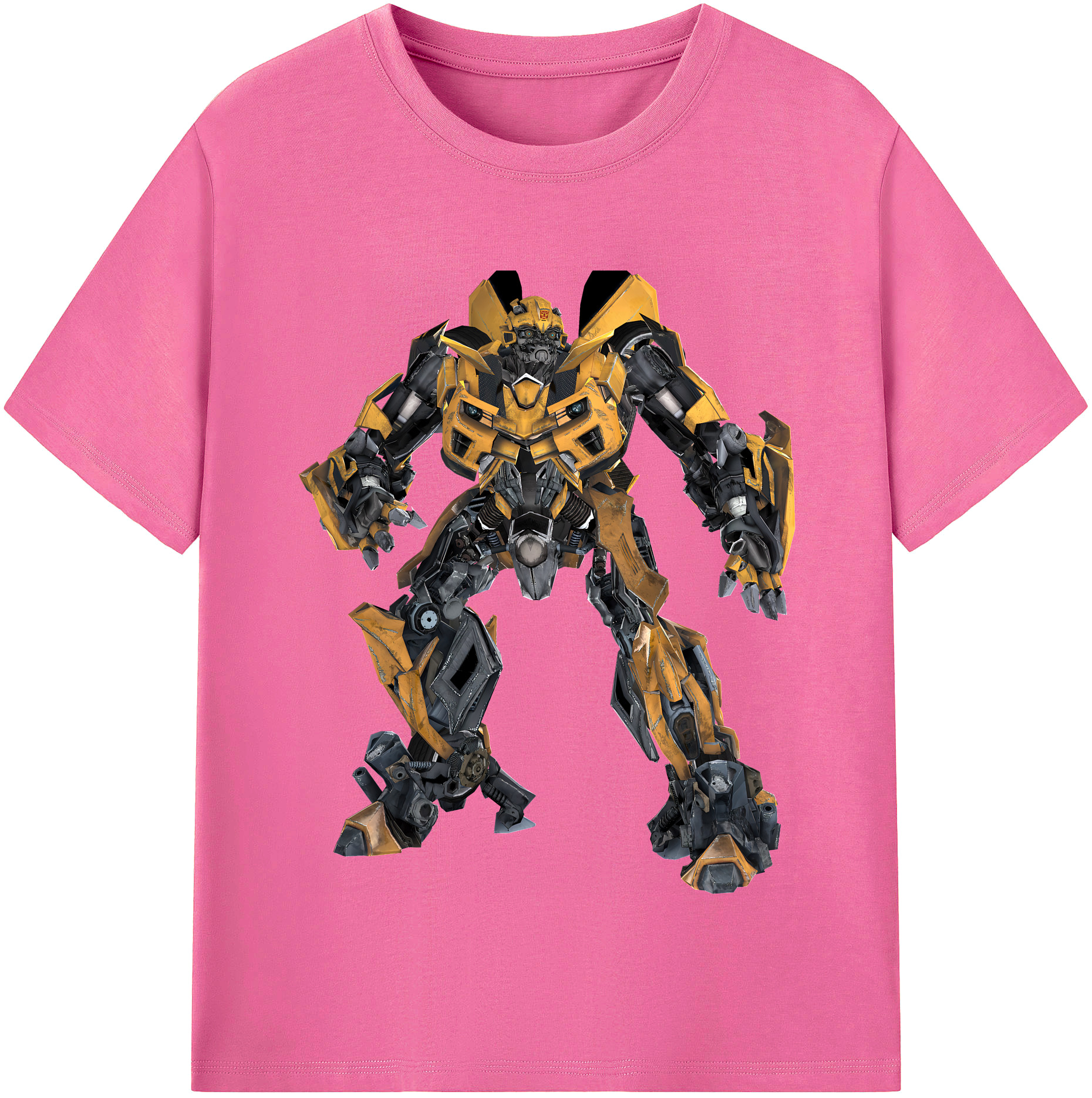 （画像用） Transformers トランスフォーマー レディースカジュアルプリントTシャツ（綿100％）